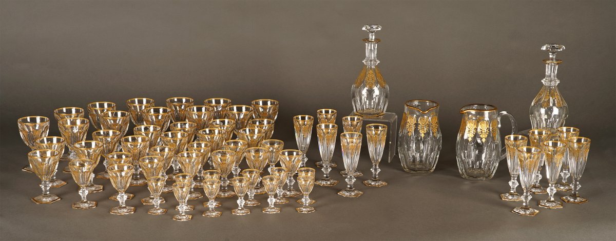 Baccarat, Partie de service «Harcourt Empire», France, Circa 1970