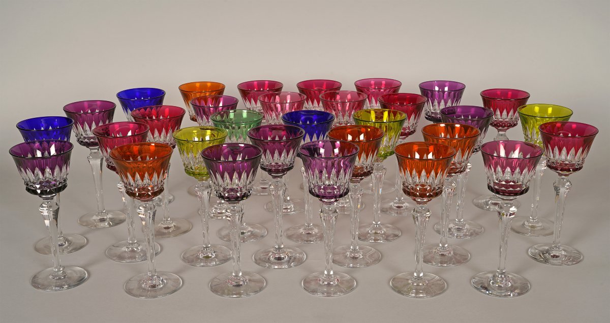 Baccarat, Service de verres Roemer « Piccadilly », France circa 1980-photo-2