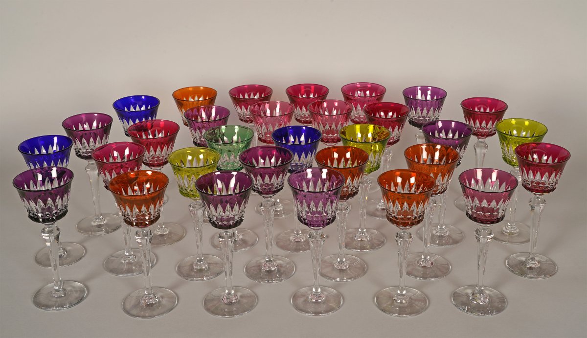 Baccarat, Service de verres Roemer « Piccadilly », France circa 1980
