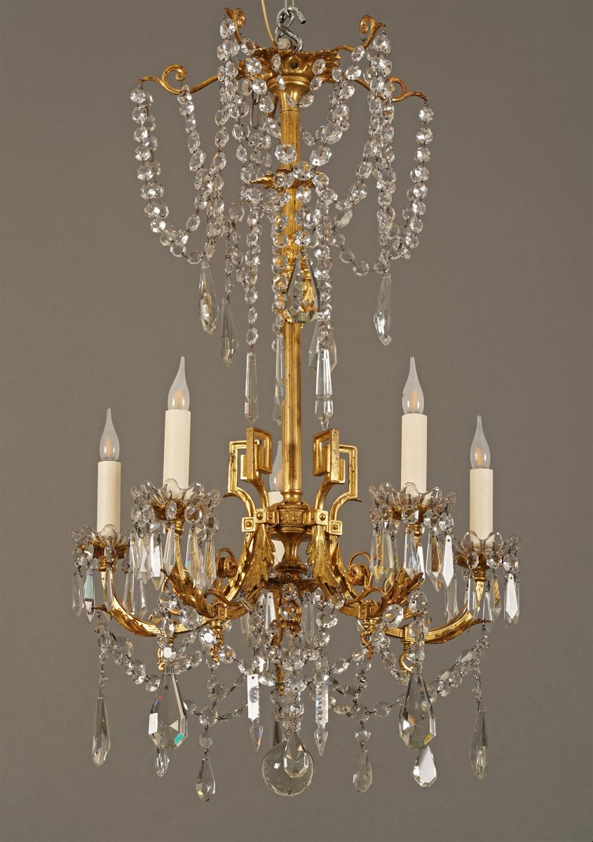 Greek Style Chandelier, France, Circa 1880
