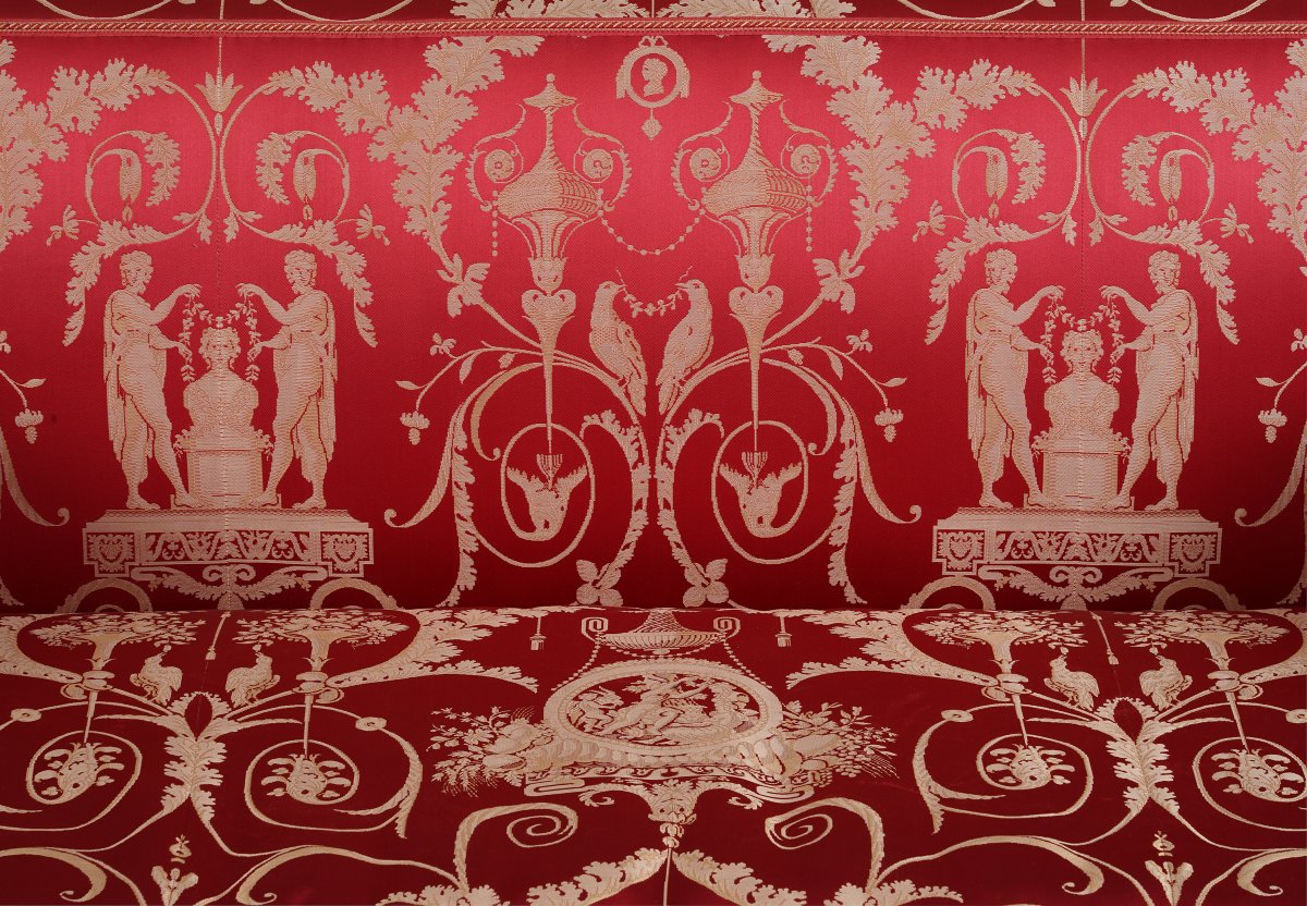 J.-B. III Lelarge, Mobilier de Salon Louis XVI, France, circa 1780, Silk and Giltwood-photo-2