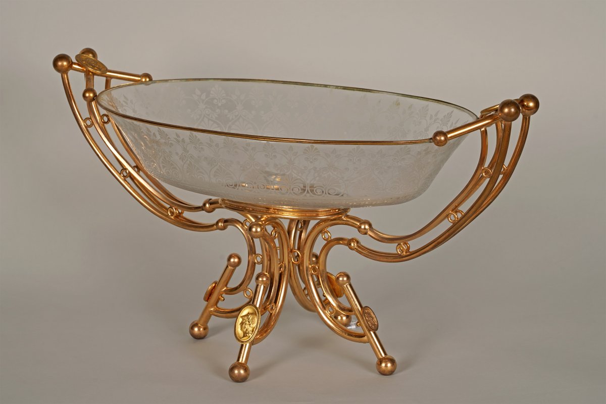 Baccarat, Coupe en Cristal, France, 1860-photo-3