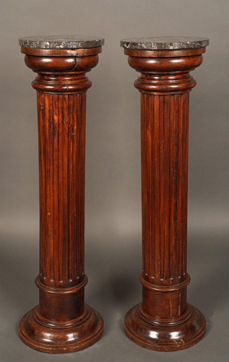 Pair Of Columns, France, Circa 1880 