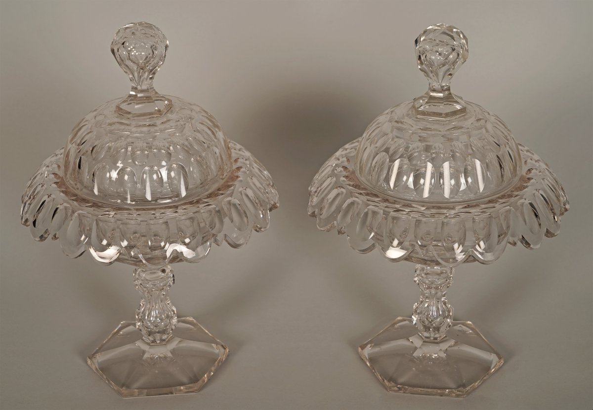 Baccarat, Ensemble de Drageoirs et Coupes, France, Circa 1870-photo-4