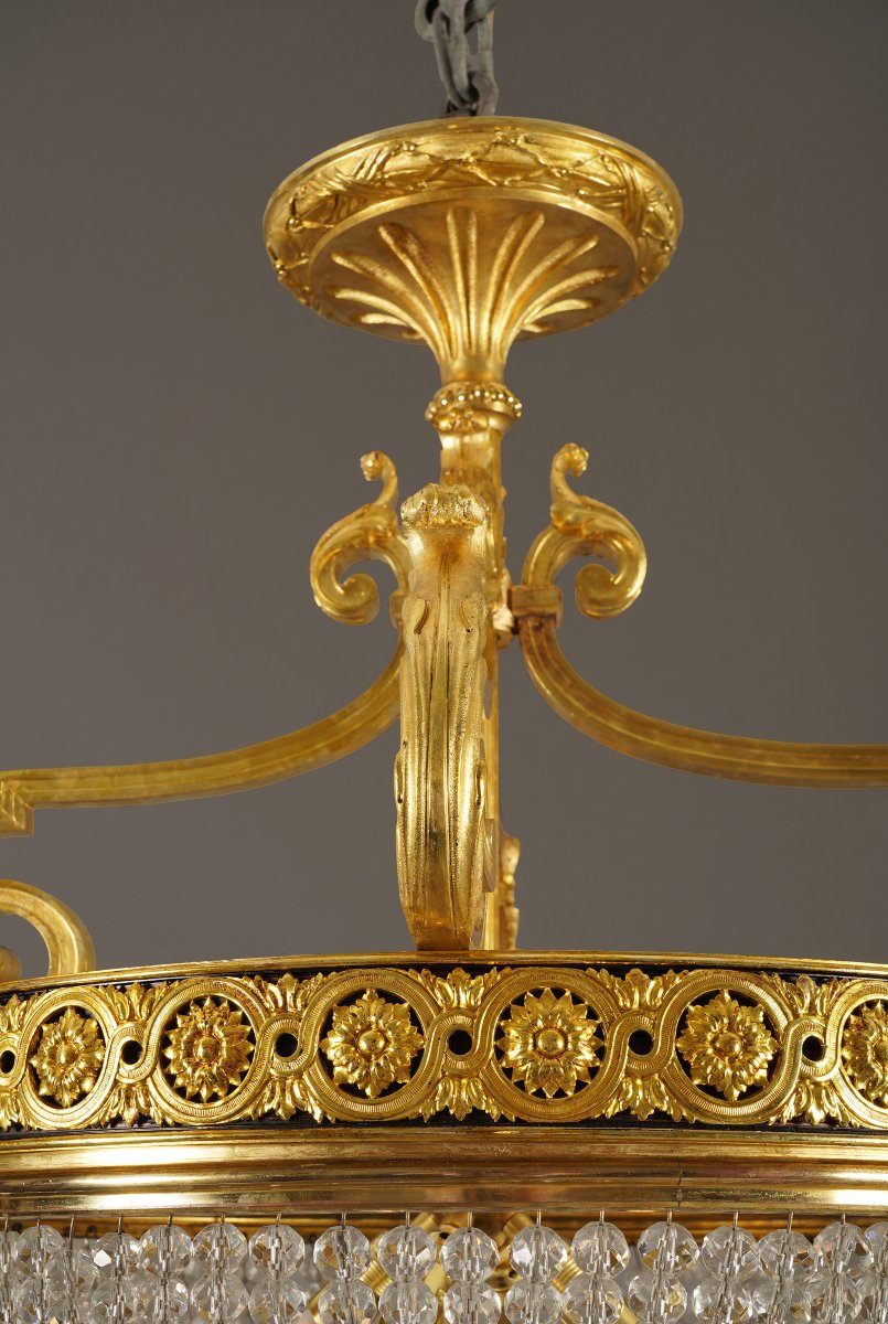Baguès, Pair Of Basket-style Chandeliers, France, Circa 1880-photo-3