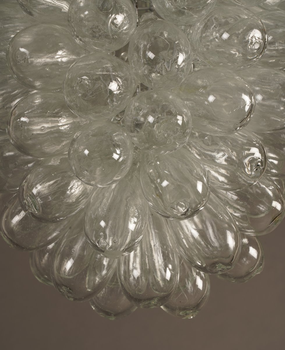 Murano, Suspension "Grappe de raisins", Italie, Circa 1970-photo-4