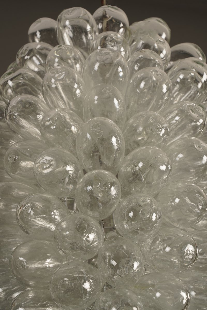 Murano, Suspension "Grappe de raisins", Italie, Circa 1970-photo-1