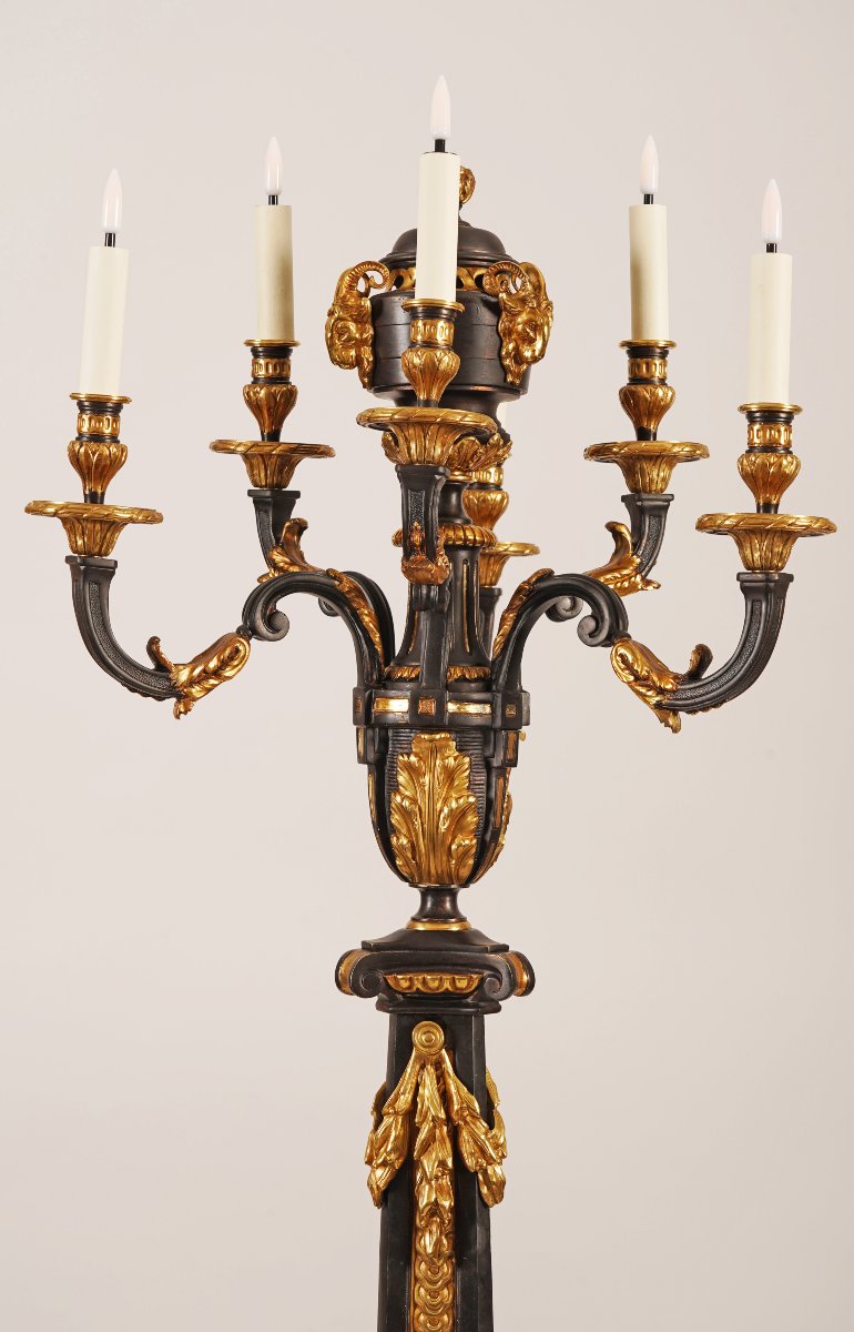Lacarriere Delatour & Cie, Paire de Torcheres, France, Circa 1890-photo-2