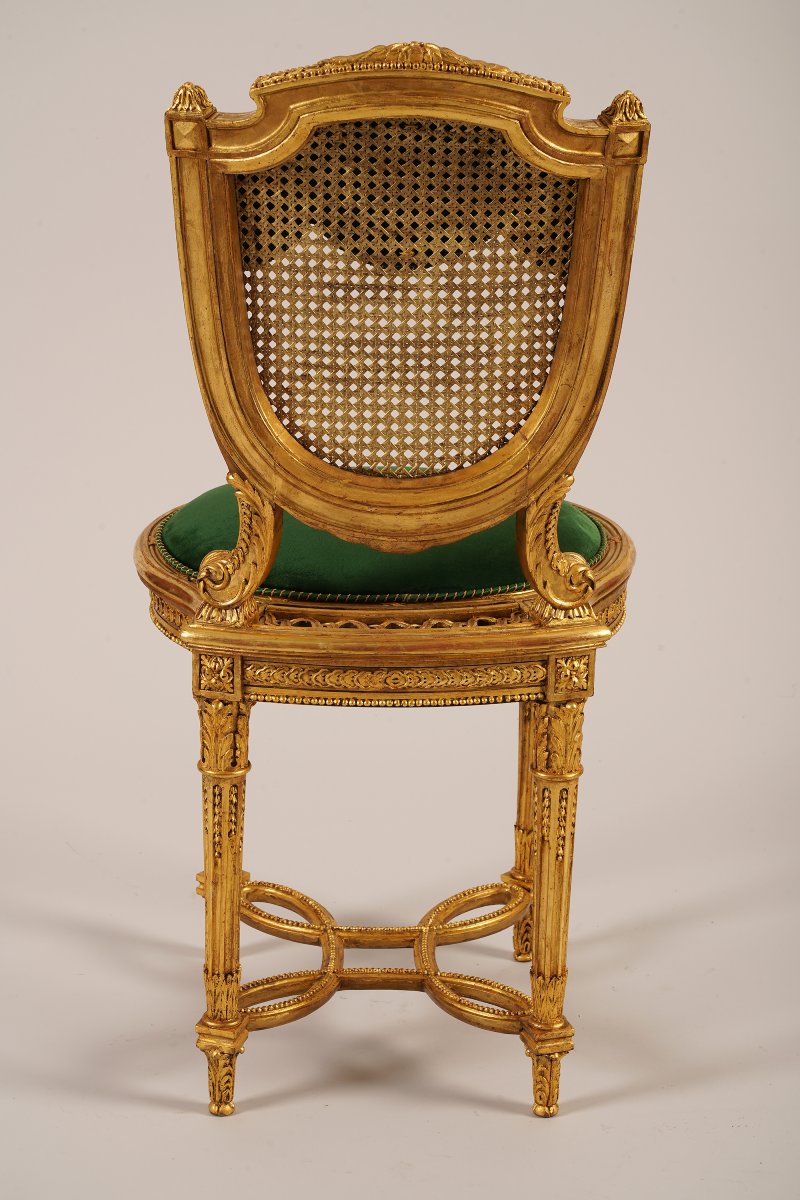  G.-E. Lexcellent, Ensemble de Quatre Chaises Louis XVI, France, Circa 1880-photo-1