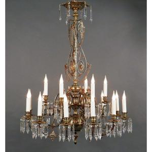 Orientalist Chandelier, France, Circa 1870