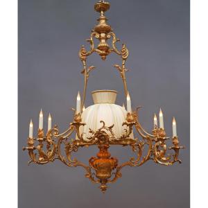 Lacarrière Frères & Delatour, Grand Lustre, France, circa 1870