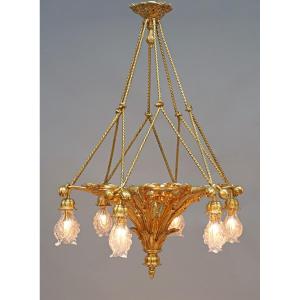 E. Soleau, Lustre aux Pavots, France, circa 1900