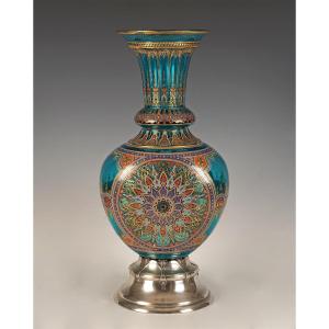 J. & L. Lobmeyr, Orientalist Vase, Austria, Circa 1880