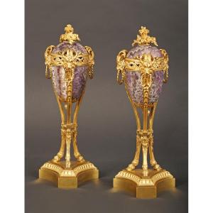 Maison Millet, Pair Of Perfume-burners, France, Circa 1870