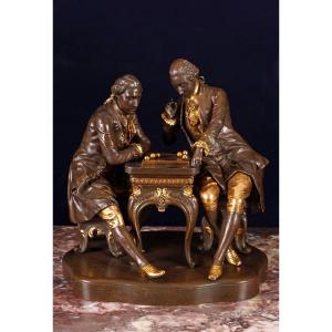 P.-L. Détrier, « La partie de boules », France, Circa 1870