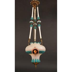 Baccarat, Neo-greek Pendant, France, Circa 1860