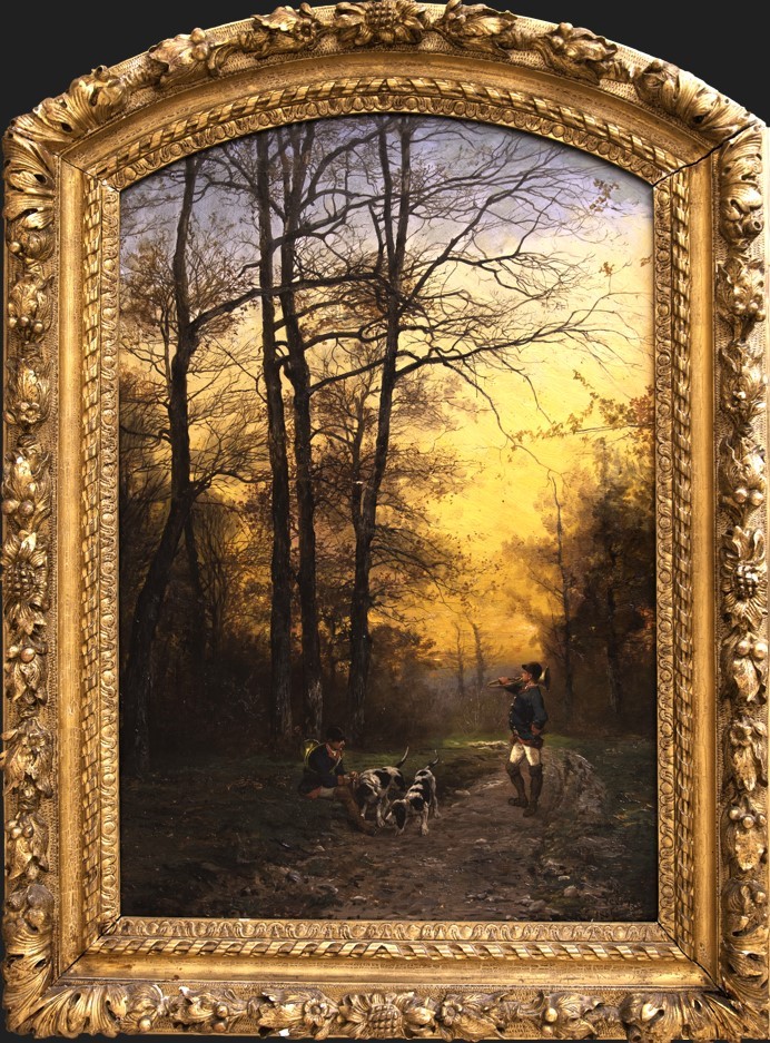 Théodore Lévigne, La Chasse à Courre, 1884