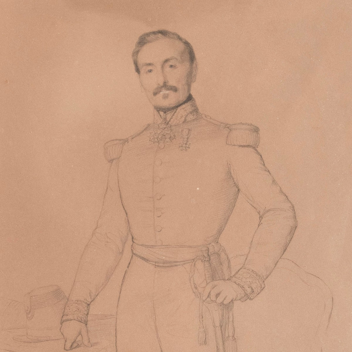 Sébastien Cornu (lyon, 1804 - Longpont, 1870) - Portrait Of General Charon-photo-3