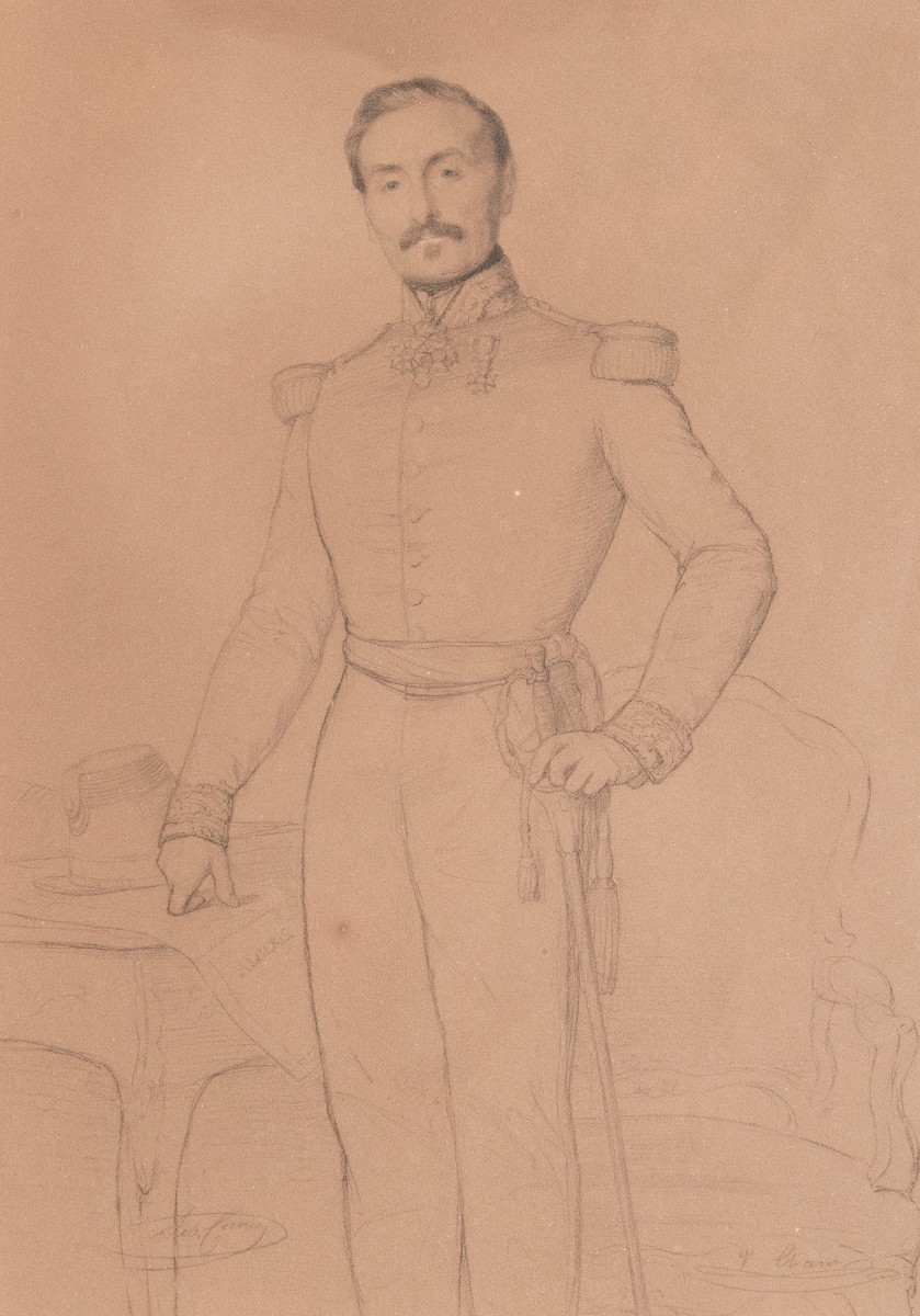 Sébastien Cornu (lyon, 1804 - Longpont, 1870) - Portrait Of General Charon
