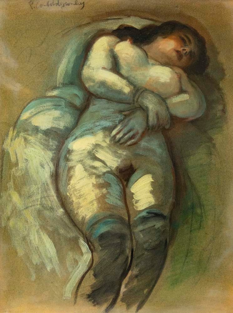 Pierre Combet-descombes (1885 - 1966) - Grand Nu Allongé