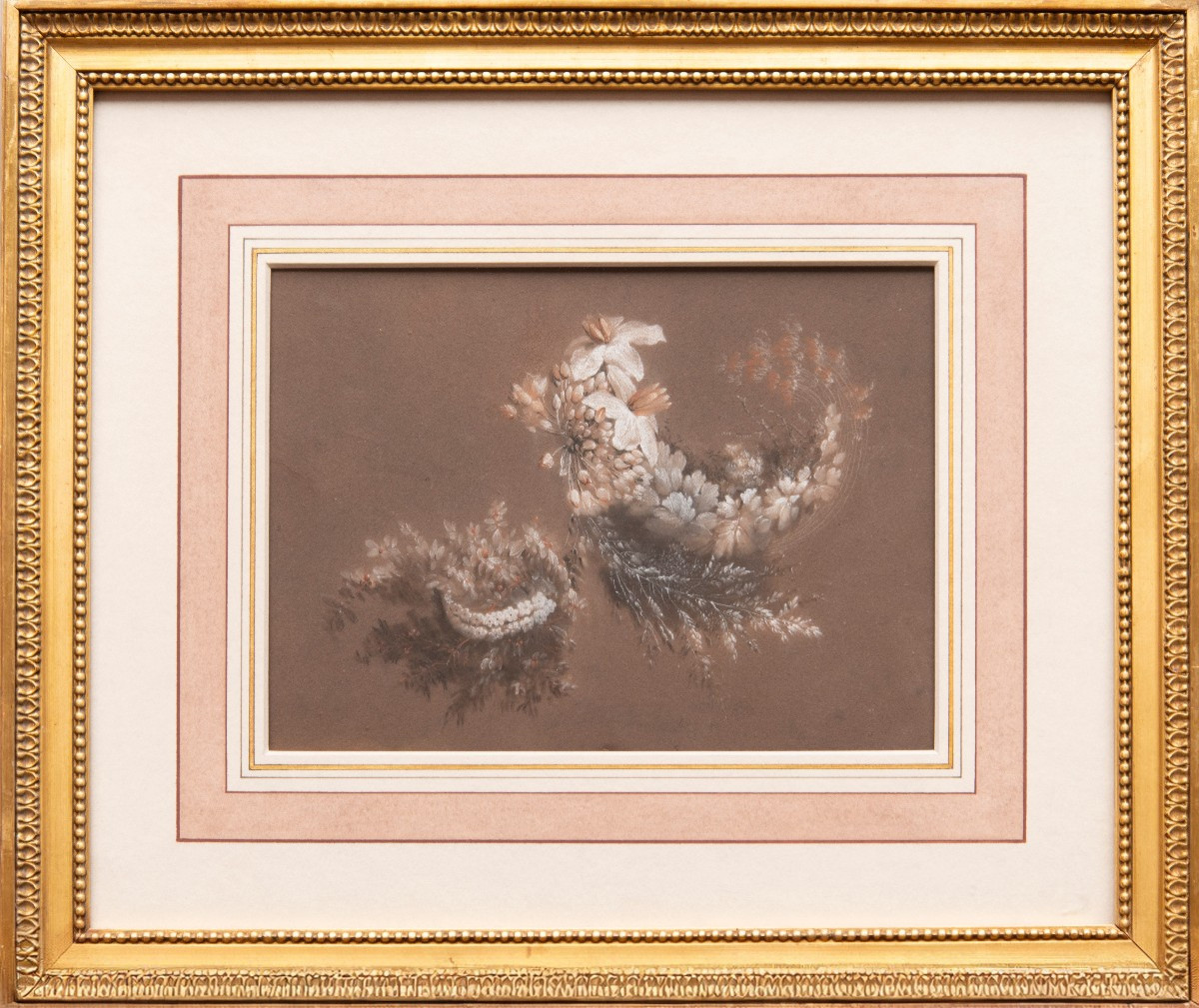 Antoine Berjon (lyon, 1754 - Id., 1843) - Study Of Flowers 