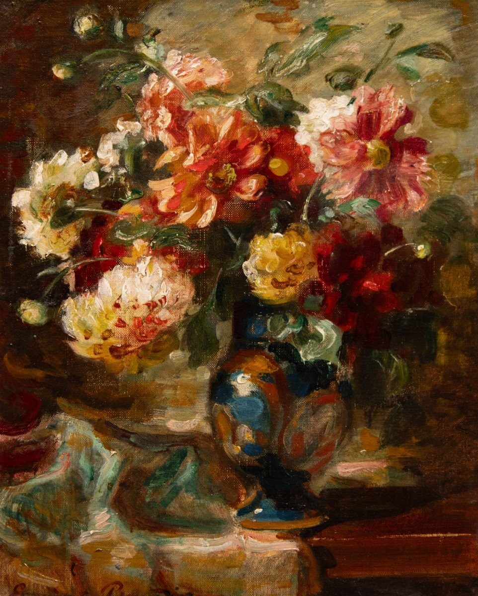 Eugène Baudin (lyon, 1843 - Id., 1907), Flower Bouquet -photo-2