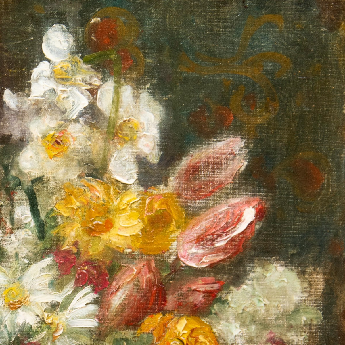 Jacques MARTIN (Villeurbanne, 1844 - Lyon, 1919) - Vase de fleurs sur un entablement-photo-2