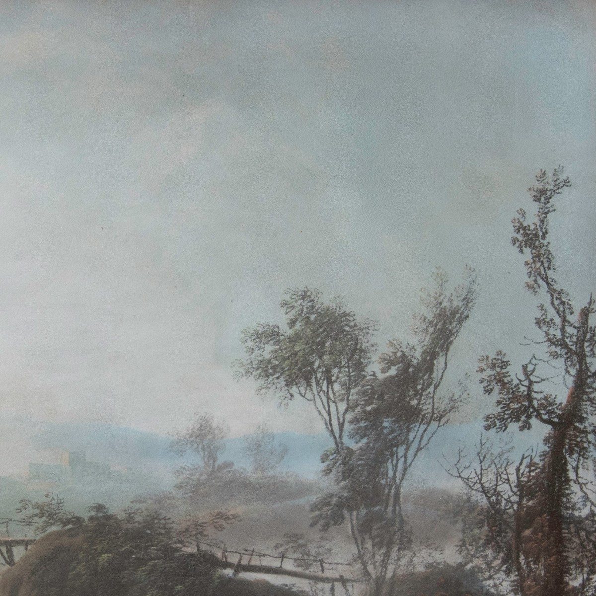 Jean-baptiste Pillement (1728, Lyon - Id., 1808) - Fishermen Near A Waterfall (1780)   -photo-3