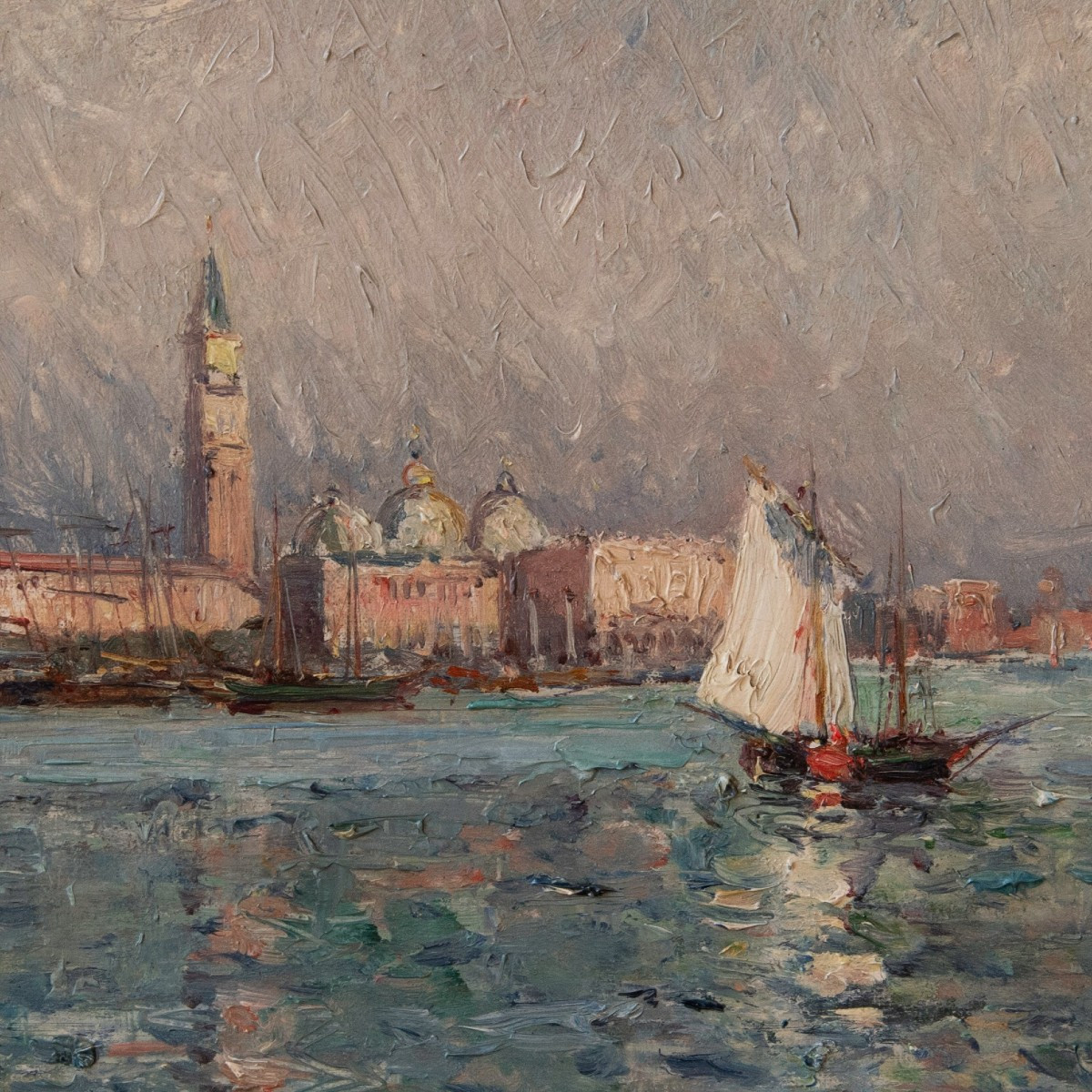 Emile NOIROT (1854 -1924) - Venise, Bassin de San Marco -photo-3