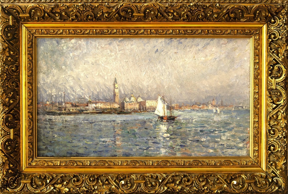 Emile Noirot (1854 - 1924) - Venice, Basin Of San Marco