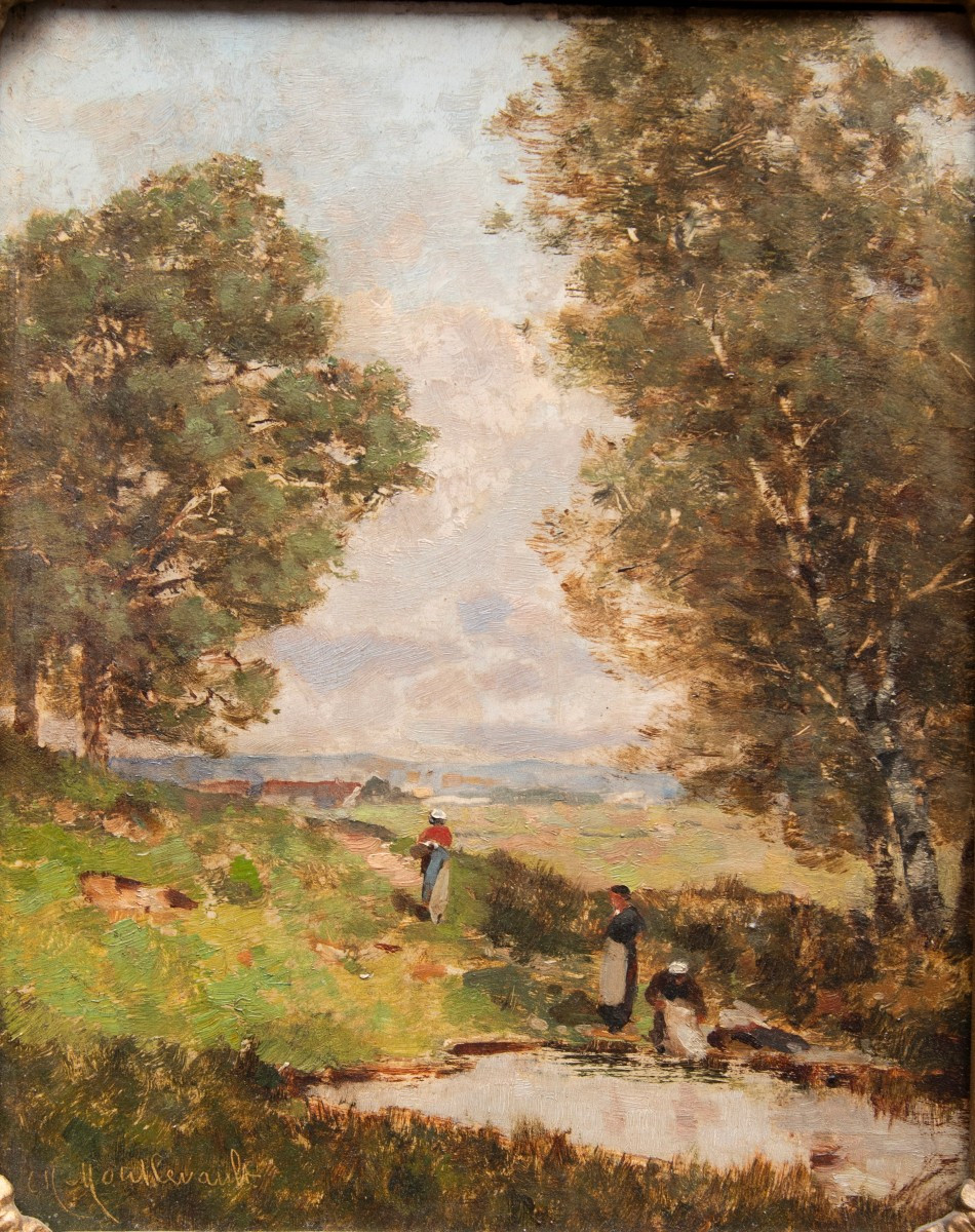 Charles Montlevault (lyon, 1835 - Id., 1897), The Washerwomen-photo-2