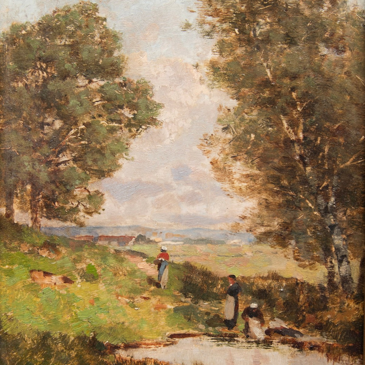 Charles Montlevault (lyon, 1835 - Id., 1897), The Washerwomen-photo-3