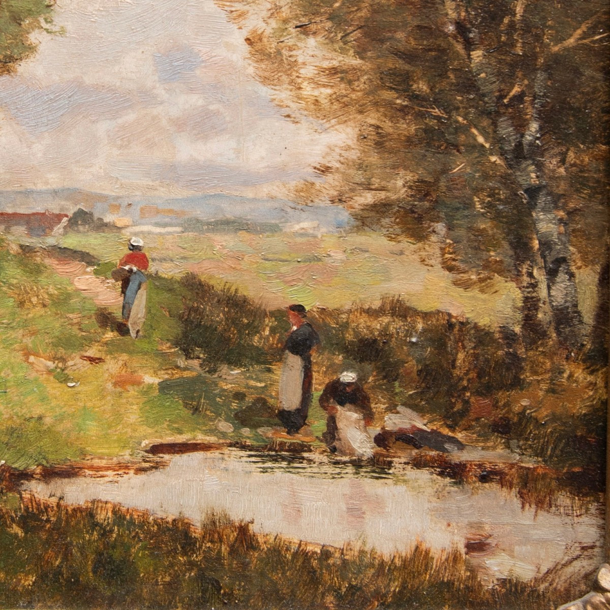 Charles Montlevault (lyon, 1835 - Id., 1897), The Washerwomen-photo-1