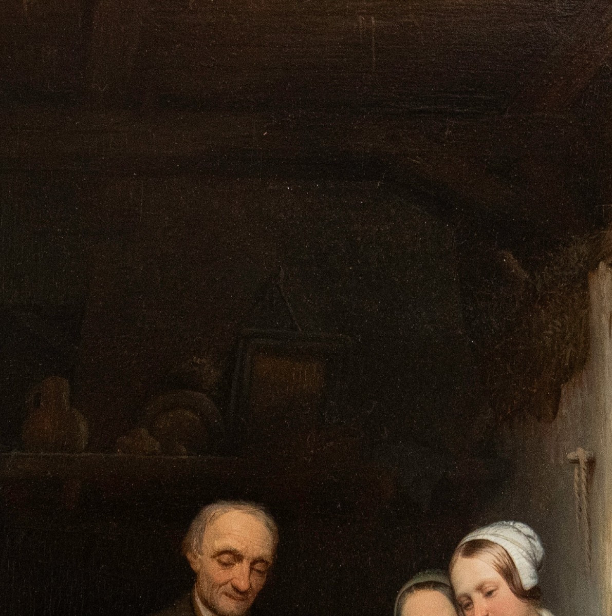 Célestin MARSCHOUW (Malines 1825 - Anvers 1902) - Le peintre au travail dans une auberge-photo-5