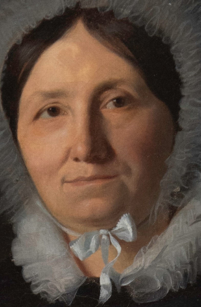 Auguste Flandrin (lyon, 1804 - Id., 1842), Portrait Of Madame Chastel (1834)-photo-4