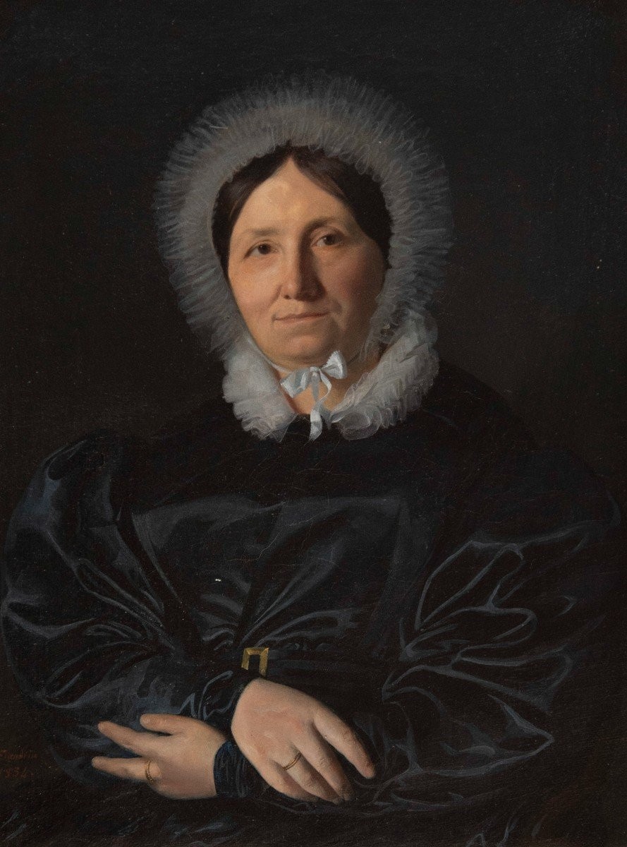 Auguste FLANDRIN (Lyon, 1804 - id., 1842), Portrait de Madame Chastel (1834)-photo-2