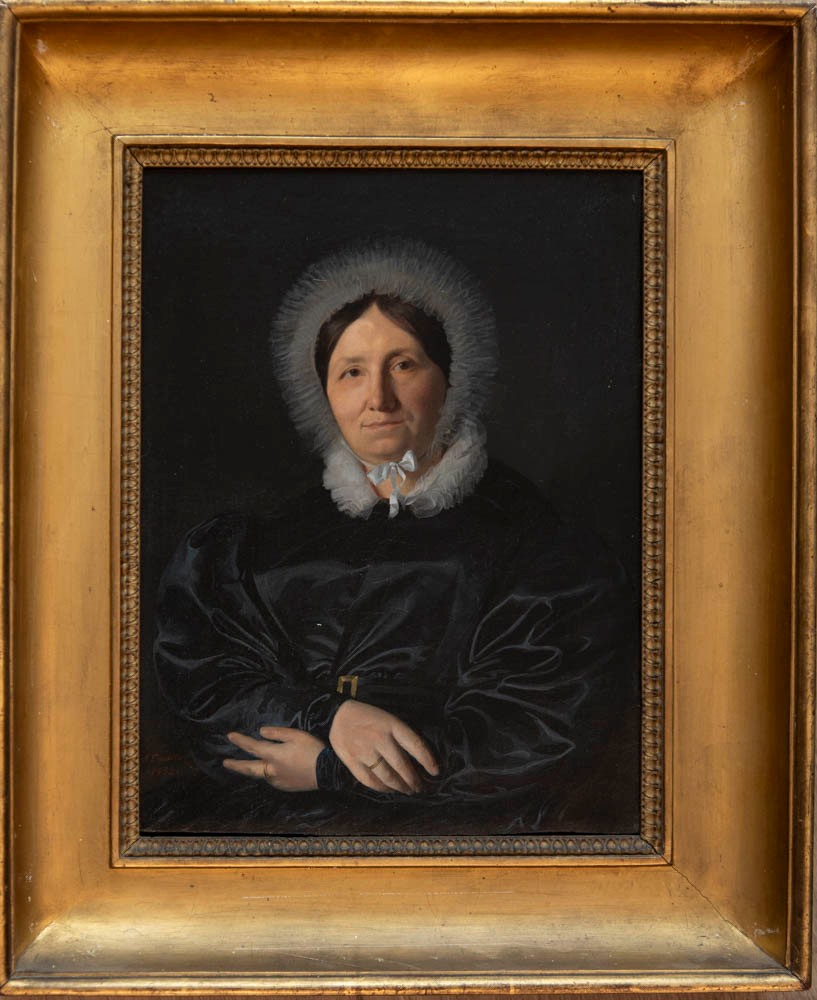 Auguste Flandrin (lyon, 1804 - Id., 1842), Portrait Of Madame Chastel (1834)-photo-5