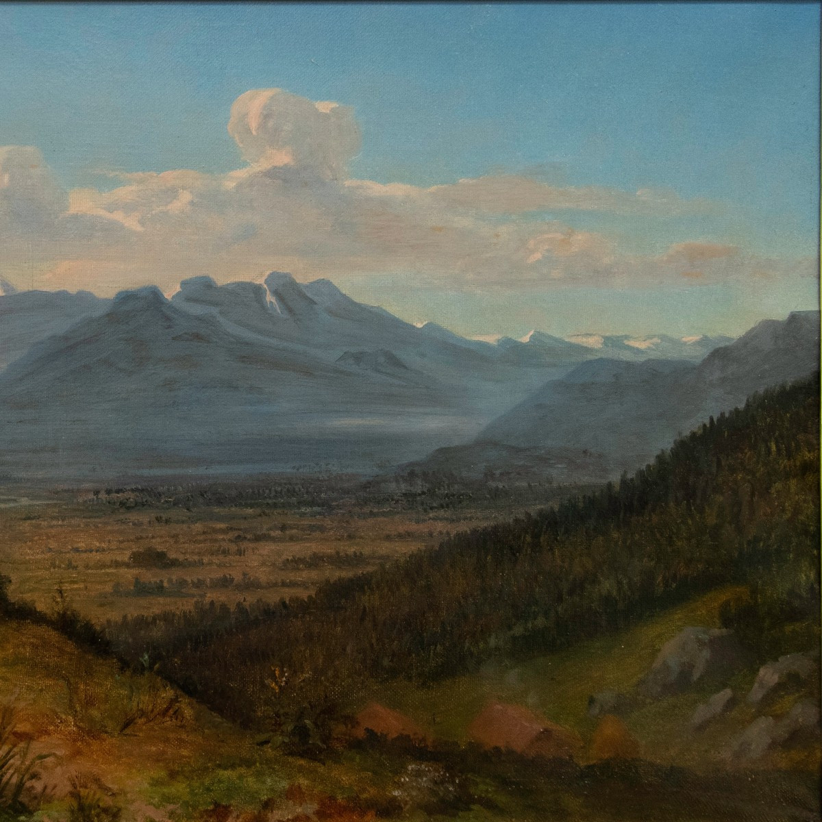 Pierre Bonirote (1811-1891), Animated Landscape, Women At Dusk (1876)-photo-4