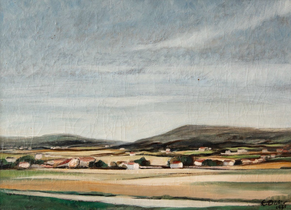 émile Didier (lyon, 1890 – Id. 1965), Landscape (1931)