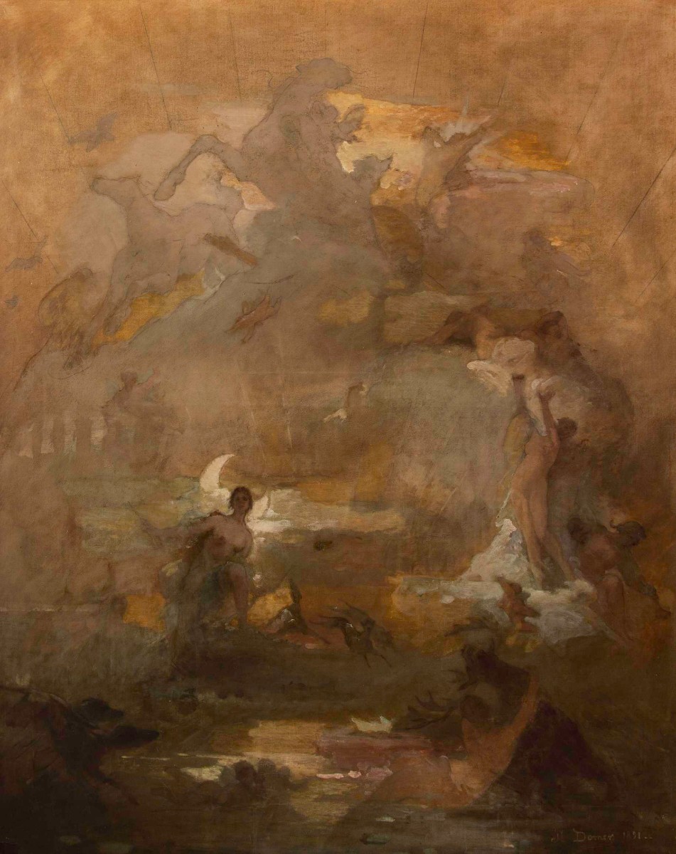 Joanny DOMER (1833 - 1896) - Le triomphe de diane (1891)