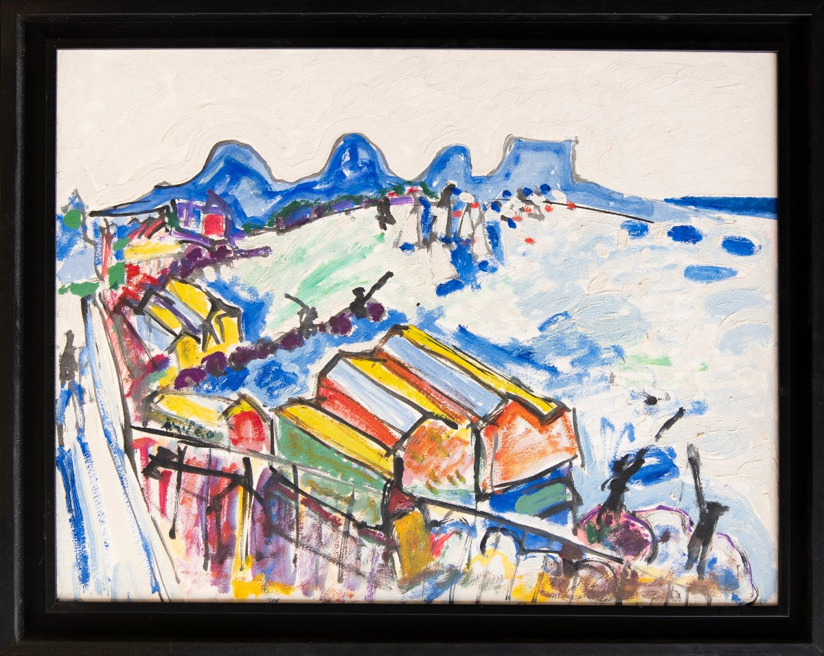  Armand Avril (lyon, 1926), La Mer Et Les Montagnes Bleues