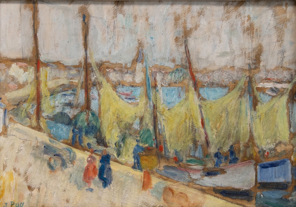 Jean PUY ( 1876–1960), Voiliers au Port des Sables-d’Olonne-photo-2