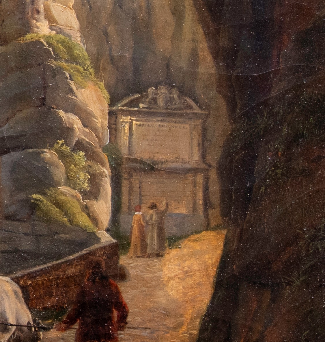 Jean Antoine Duclaux (1783-1868) échelles Grotto - The First Passage Of The Italian Stagecoach -photo-2
