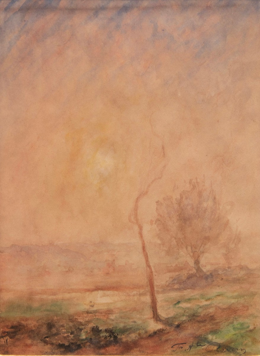 Auguste Ravier (1814-1895), Mist Over The Plain-photo-2