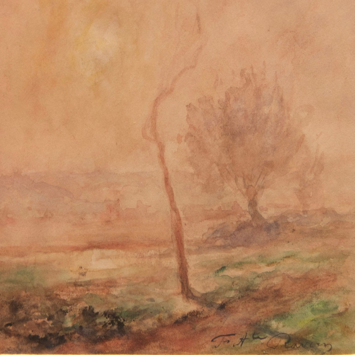 Auguste Ravier (1814-1895), Mist Over The Plain-photo-1