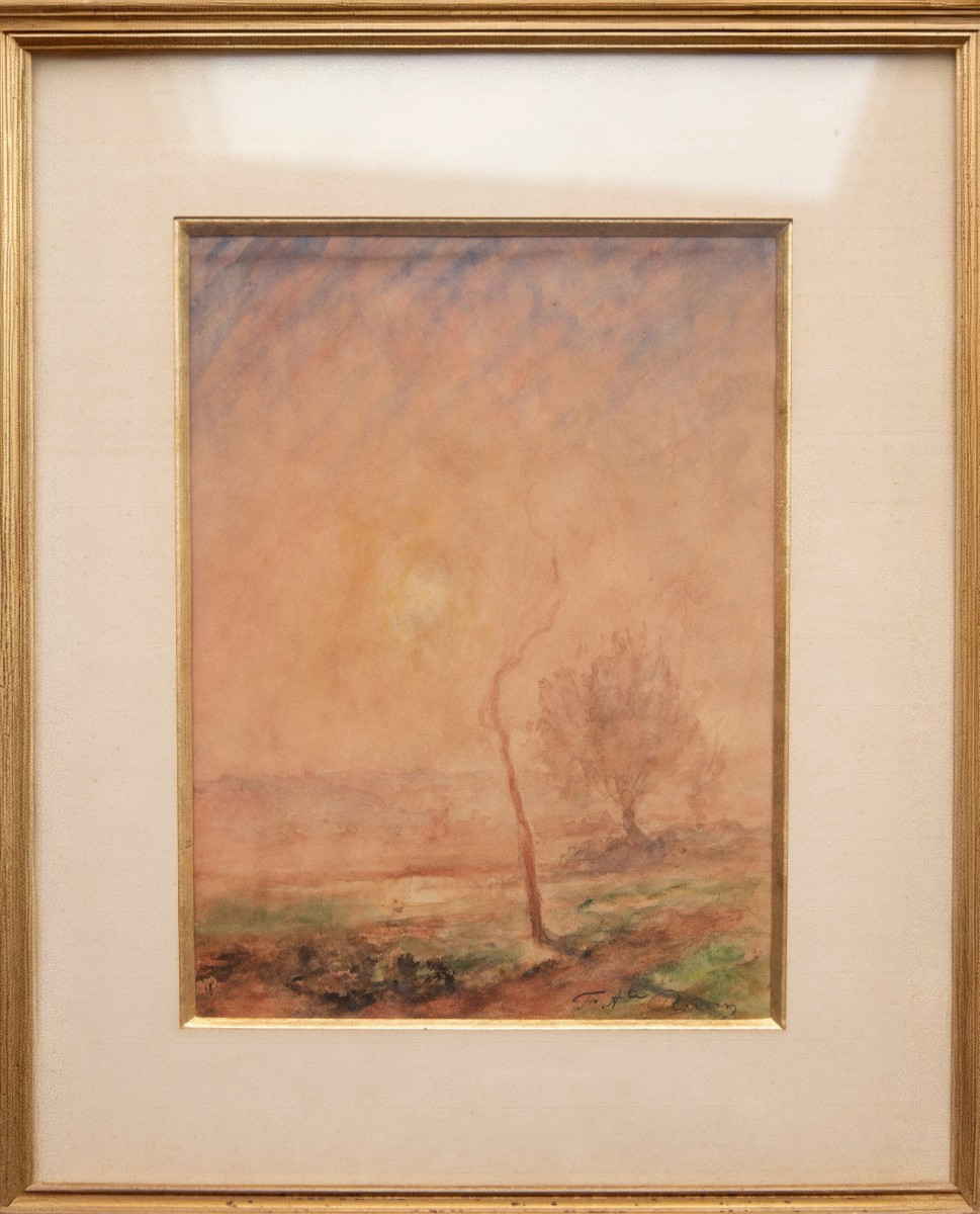 Auguste Ravier (1814-1895), Mist Over The Plain