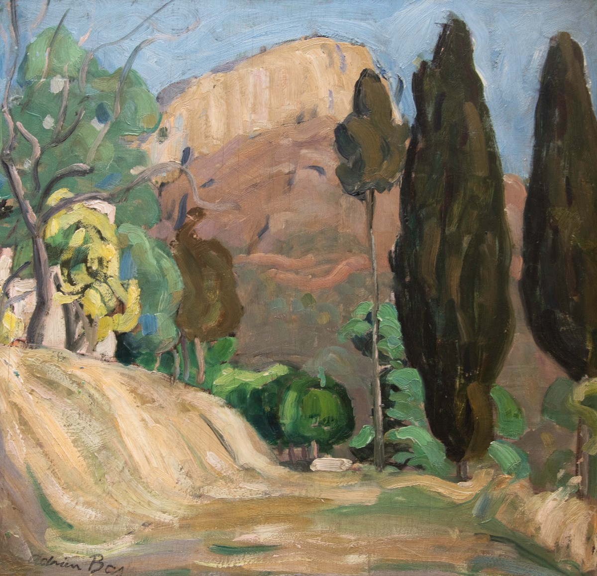 Adrien Bas (1884-1925), The Baou Of Saint-jeannet