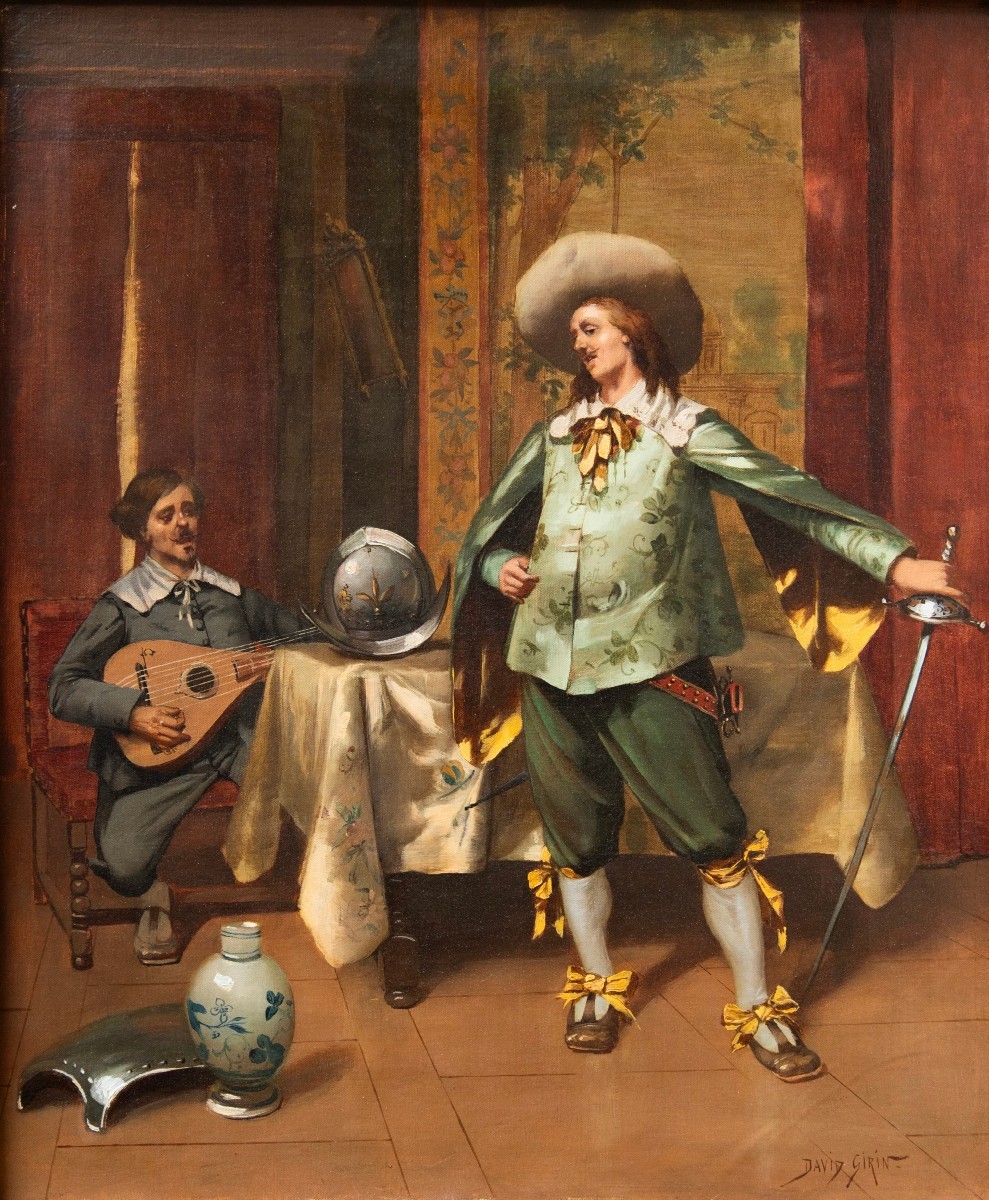 David-eugène Girin (1848-1917), The Tragedians In Louis XIII Costume-photo-2