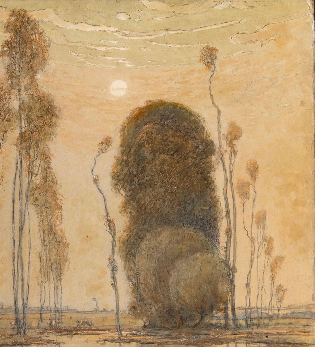 David-eugène Girin (1848-1917), Bord De La Chalaronne, Dombes. Effet Du Matin-photo-3