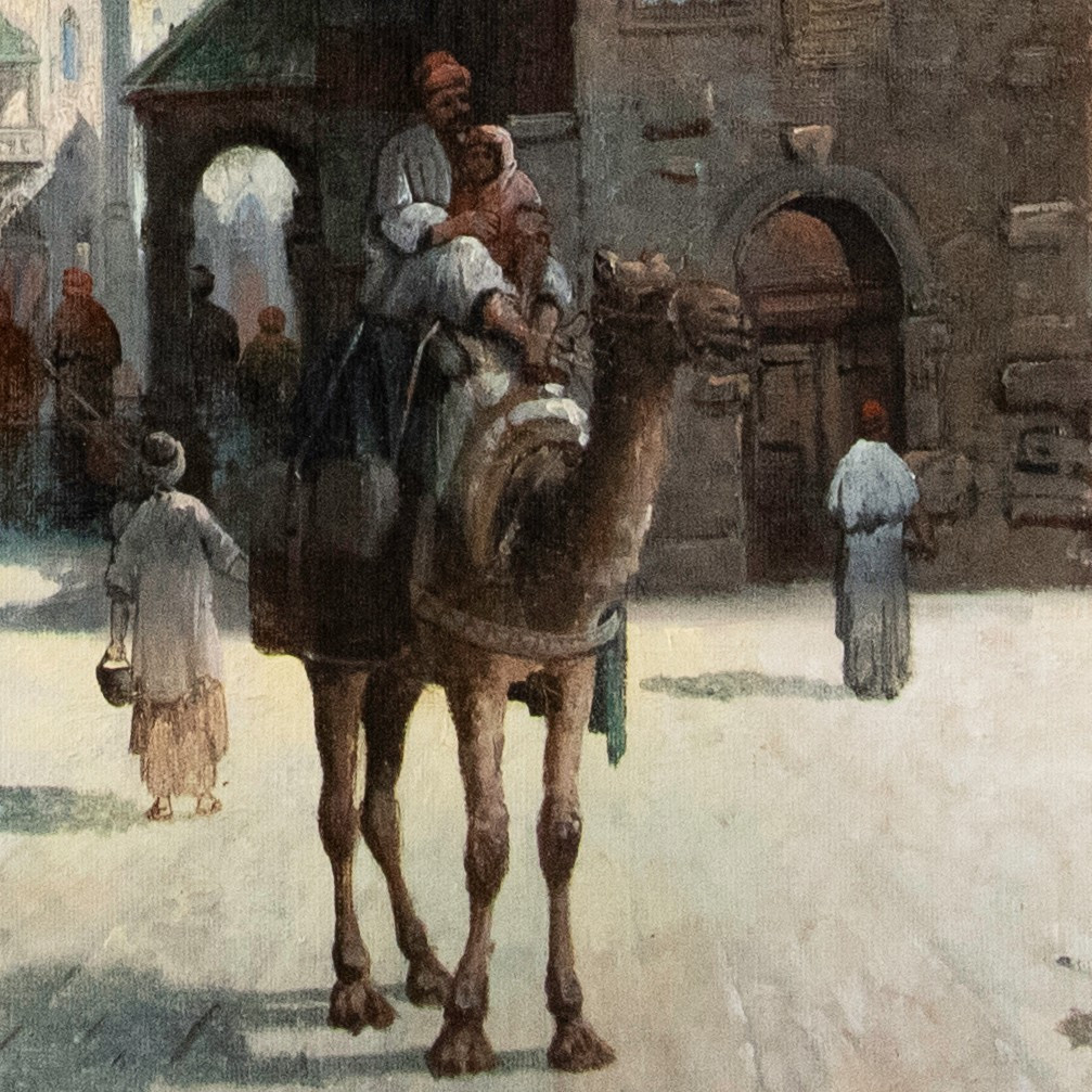 August Von Siegen (1850–1910), Architectural Caprice, Imaginary View Of Cairo-photo-2